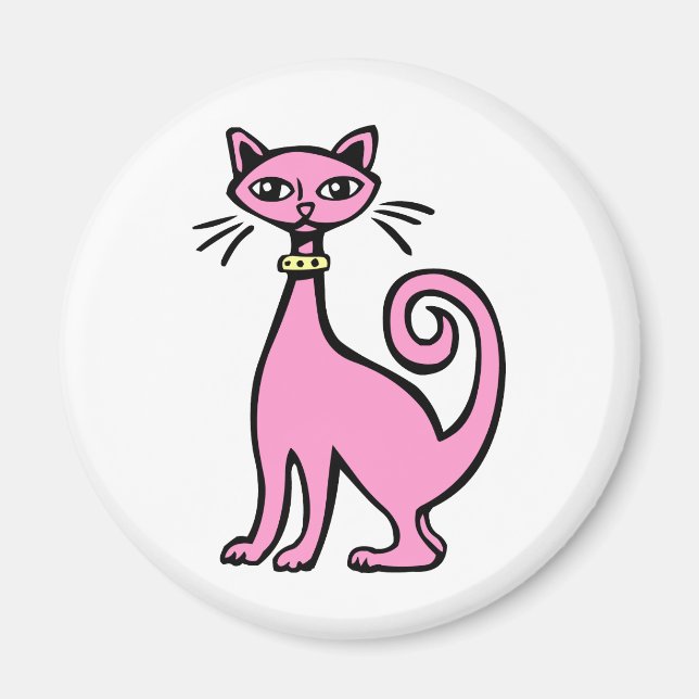 Retro Cat Magnet (Framsidan)