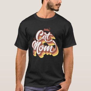 Retro Cat Mamma Best Cat Mamma All Mors dag Cat Ca T Shirt