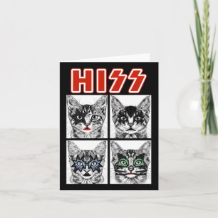 Retro Cat Rock musik Concert Band Manar Kids Women Kort