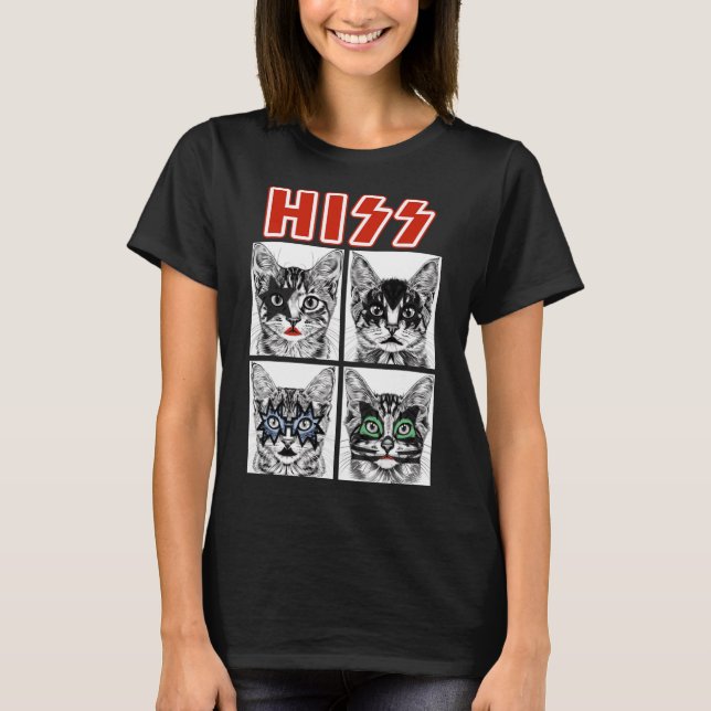 Retro Cat Rock musik Concert Band Manar Kids Women T Shirt (Framsida)