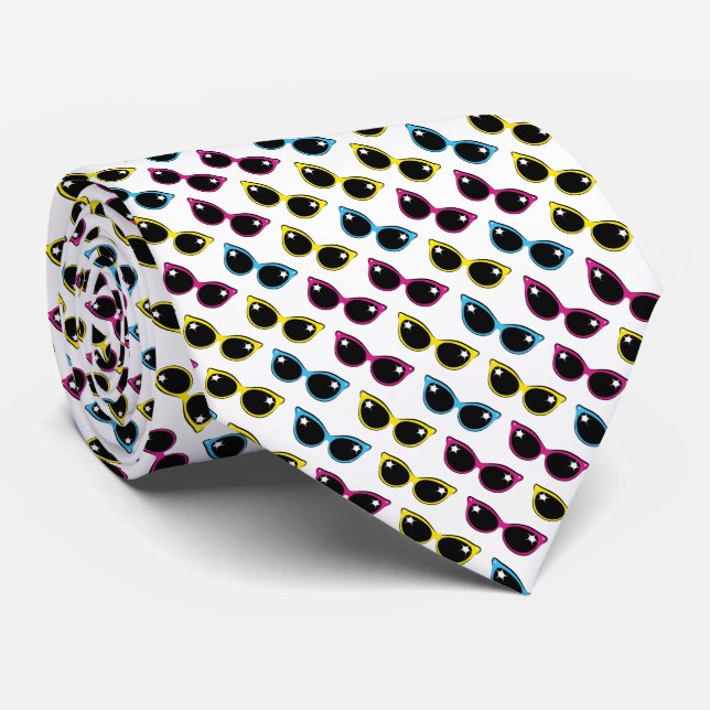 Retro Cat Sunglasses Mönster Slips (Rullad)