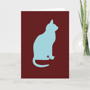 Retro Cat - tomt Kort
