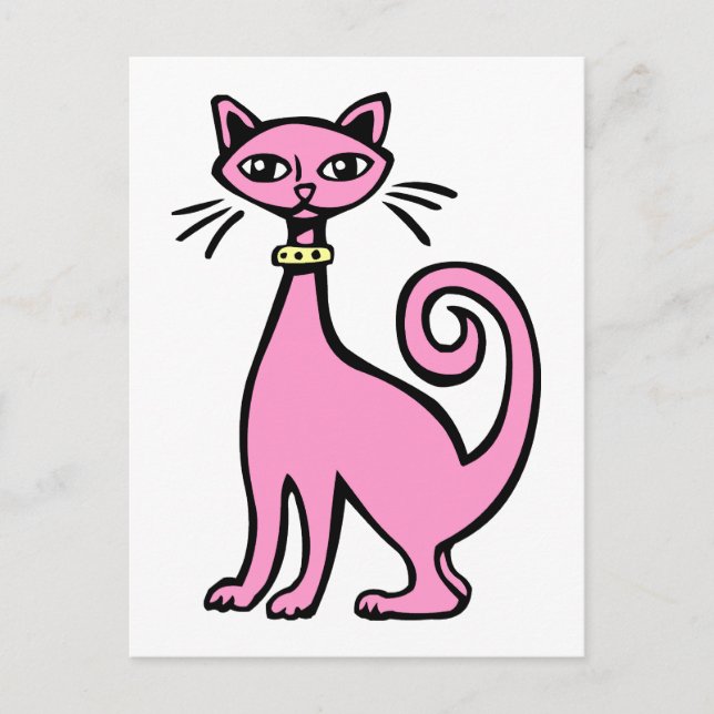 Retro Cat Vykort (Framsida)
