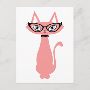 Retro Cat-vykort - Cha Cat Cat Vykort