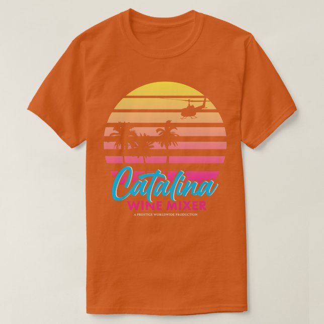 Retro Catalina Vin Mixer T Shirt (Design framsida)