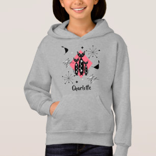 Retro Cats Atomic Starburst Modern Mid Centres T Shirt