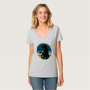 Retro Cats Lämnar Tass avtryck i hjärtat T Shirt