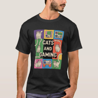 Retro Cats och Ga (spel, lover och video) T Shirt
