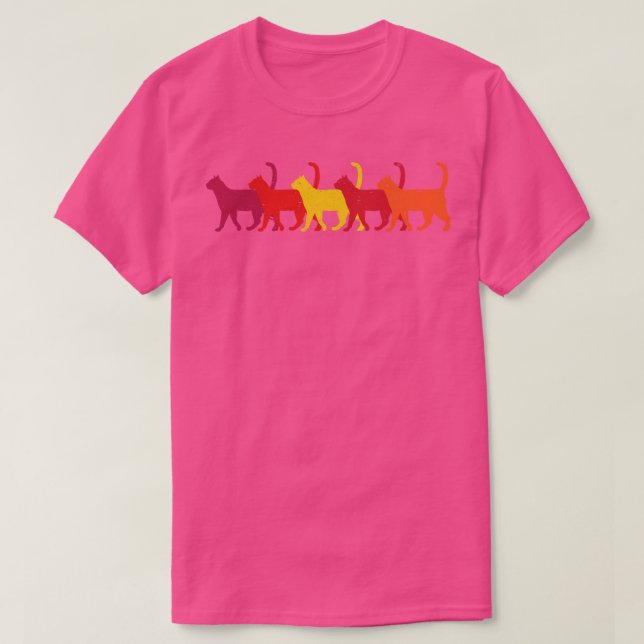 Retro Cats T Shirt (Design framsida)