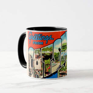 Retro Catskill Mountains Mugg
