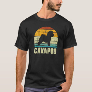 Retro Cavapoo Hund Puppy Owner Tass Kärlek T Shirt