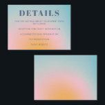 Retro Celestial Light Blue Gradient Bat mitzvah Tilläggskort<br><div class="desc">Kort för Bat mitzvah hölje för Retro Celestial Light Blue Gradient</div>