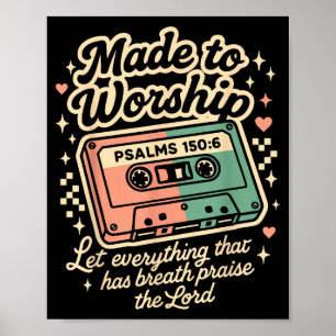 Retro Cette Made To Worship Psaltaren 150_6 Kristn Poster