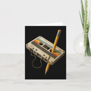 Retro Cette och Pencil från 190-talets 90-tal Mixt Kort