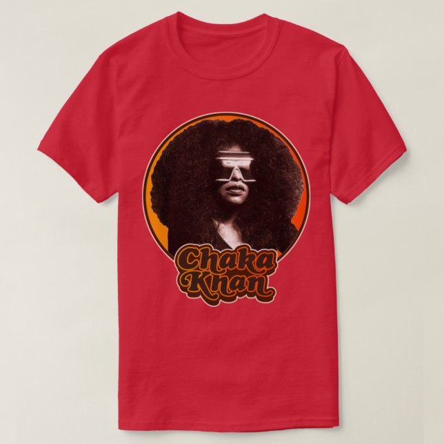 Retro Chaka Khan Tribute T Shirt (Design framsida)