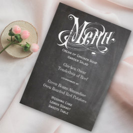 Retro Chalkboard Bistro Stil Menu Meny