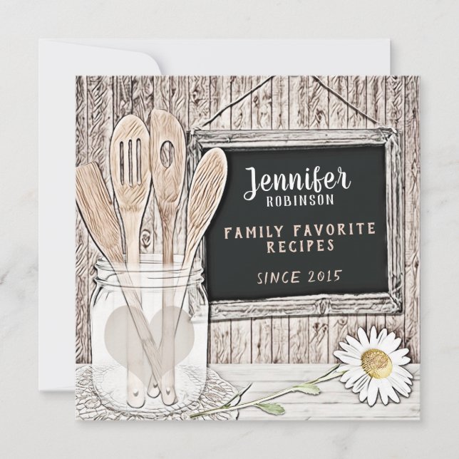 Retro Chalkboard, Mason Burk och Daisy (Framsida)