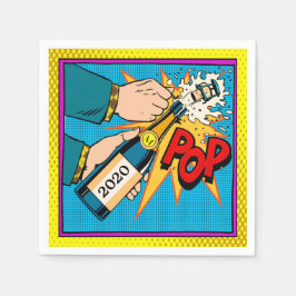 Retro Champagne (Party) Pappersservett