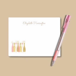 Retro Champagnejflaskor Glam Retro 1960-tals Stil Post-it Block