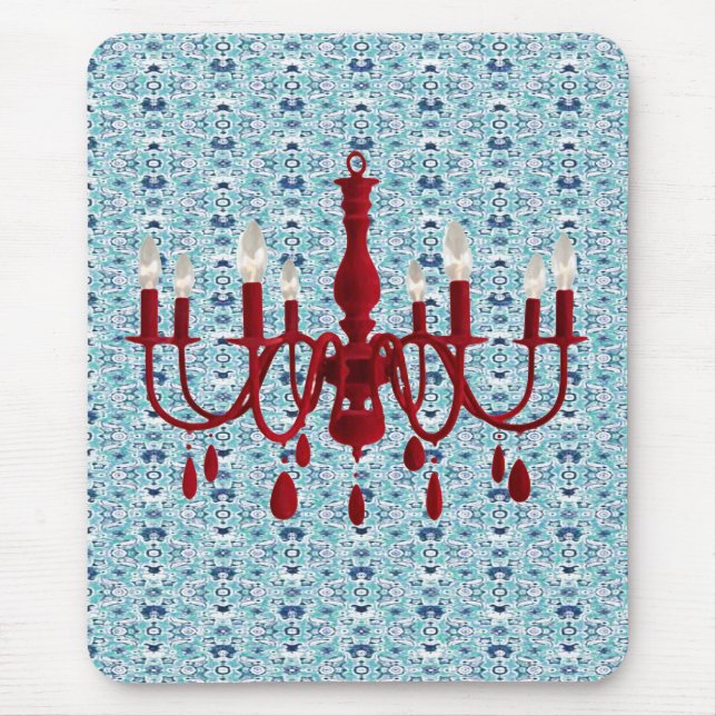 Retro Chandelier Glamor ~ Mousepad Musmatta (Framsidan)