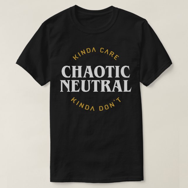 Retro Chaotic Neutralt Meme Game Master-offerter T Shirt (Design framsida)
