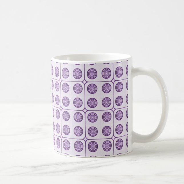 Retro Charm Circles Mugg, Violet Kaffemugg (Höger)