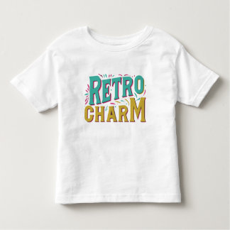 Retro Charm-design med flera Färg-design T-Shirt