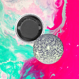 Retro Charm och Funky Rhythms - Vintage Disco Boll Magnet