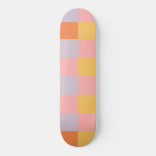Retro Check #1 #decor #art Mini Skateboard Bräda 18,5 Cm