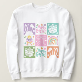 Retro Checkated Pastel Påsk Coquette T Shirt