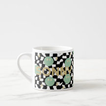 Retro Checkered and Liiting Bolts Namn Kid Mugg
