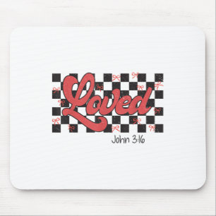 Retro Checkered Varsity Christian Valentiness Love Musmatta
