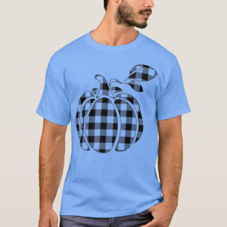 Retro Checkkin-grafik för höstblommor T Shirt