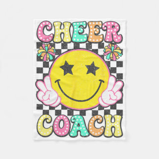 Retro Cheer-tränare Cheerleader Cheerleading Kvinn Fleecefilt