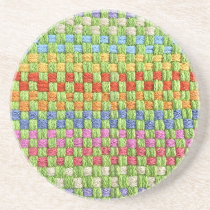 Retro Cheerful Pothold Weave Underlägg