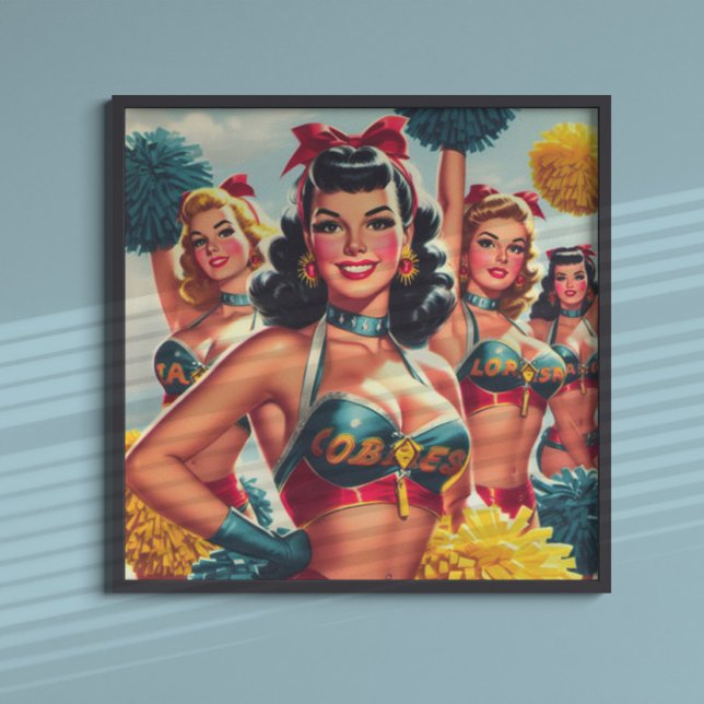 Retro Cheerwriter-uppsättningar Poster (Skapare uppladdad)