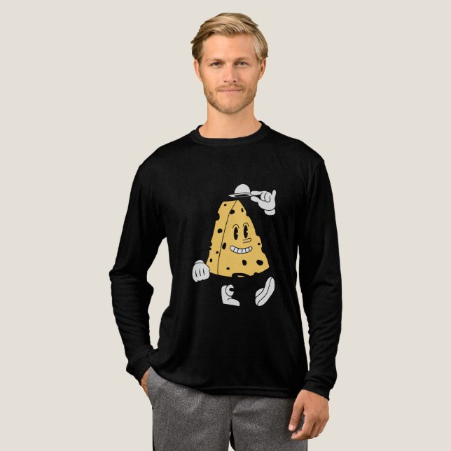 Retro Cheese med Hat T Shirt (Hel framsida)