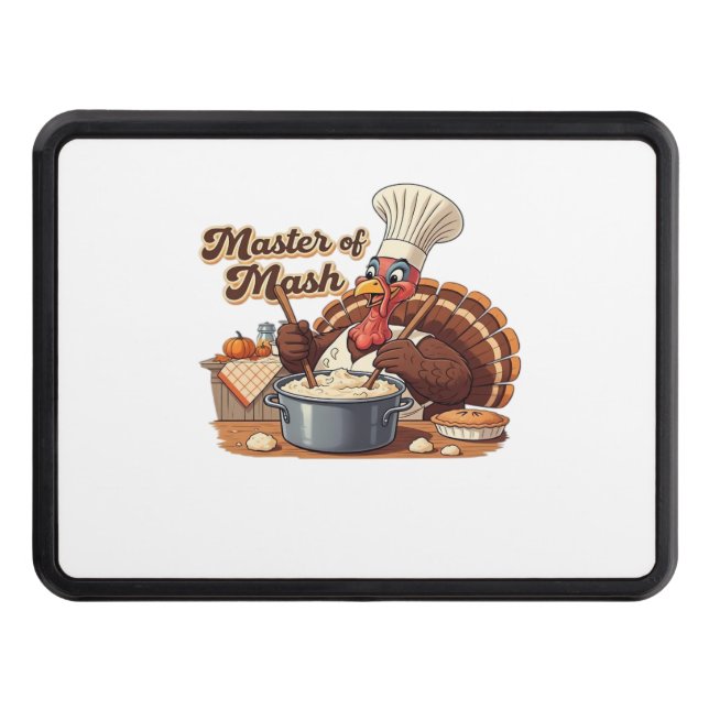 Retro Chef Turkey Thanksgiving Oversized T-Shirt Dragkroksskydd (Framsidan)