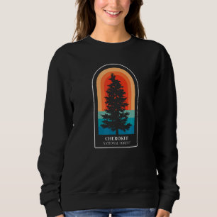Retro Cherokee National Forest Tennessee Hiking T Shirt
