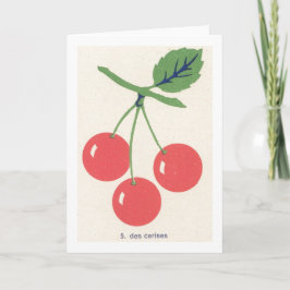 Retro Cherries Kort