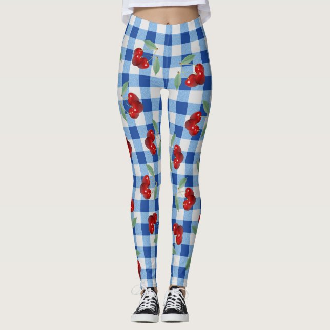 Retro Cherries Leggings (Framsida)