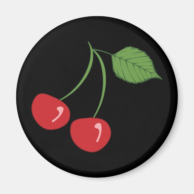 Retro Cherries Magnet (Framsidan)