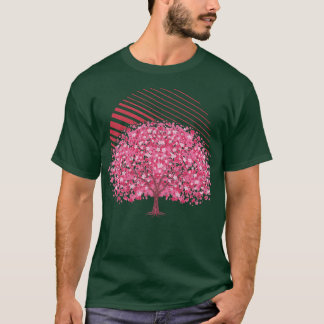 Retro Cherry Blommar Japan Flower Japansk Cherry T Shirt