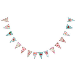 Retro Cherry Bunting. Vimplar