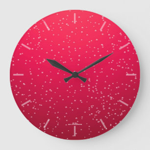 Retro Cherry Soda Bubbles Clock Stor Klocka