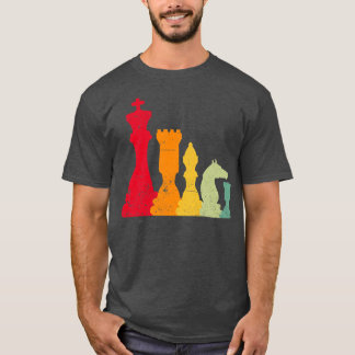 Retro Chess Board Games Card Games Dice Game Night T Shirt