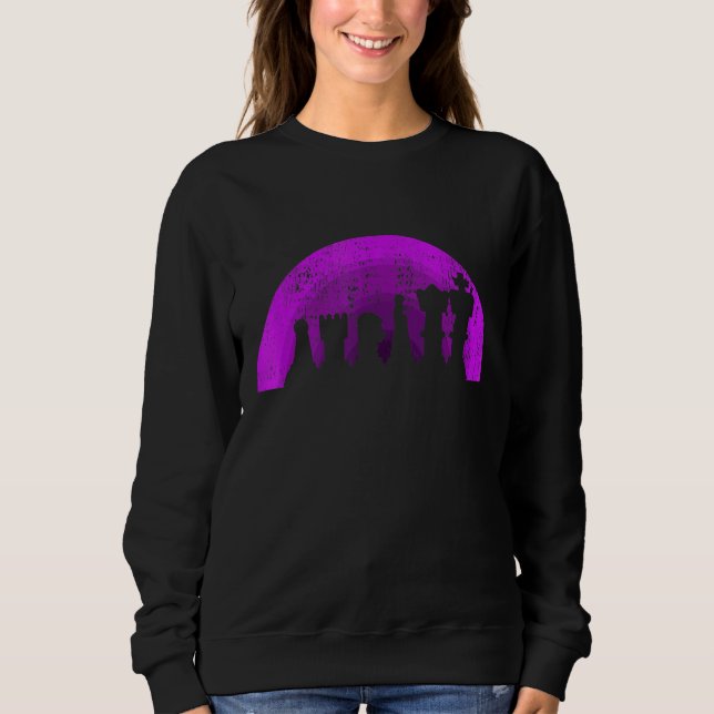 Retro Chess Delarare Chess Player 6 T Shirt (Framsida)