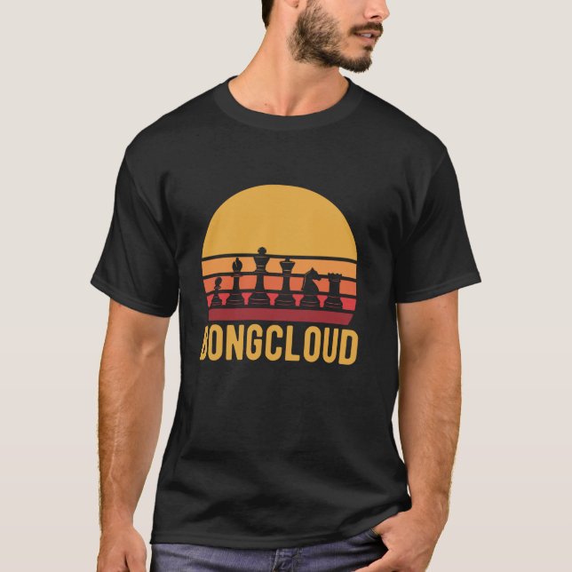 Retro Chess Game Bongoud Funny Open Meme Long T Shirt (Framsida)