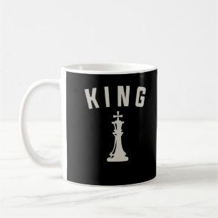 Retro Chess Kung Vintage Chess Älskare Kaffemugg