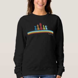 Retro Chess Player Figurer Vintage Chess Delar 80 T Shirt